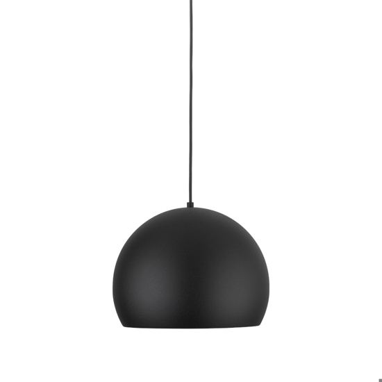 Lampadario da cucina a cupola nero